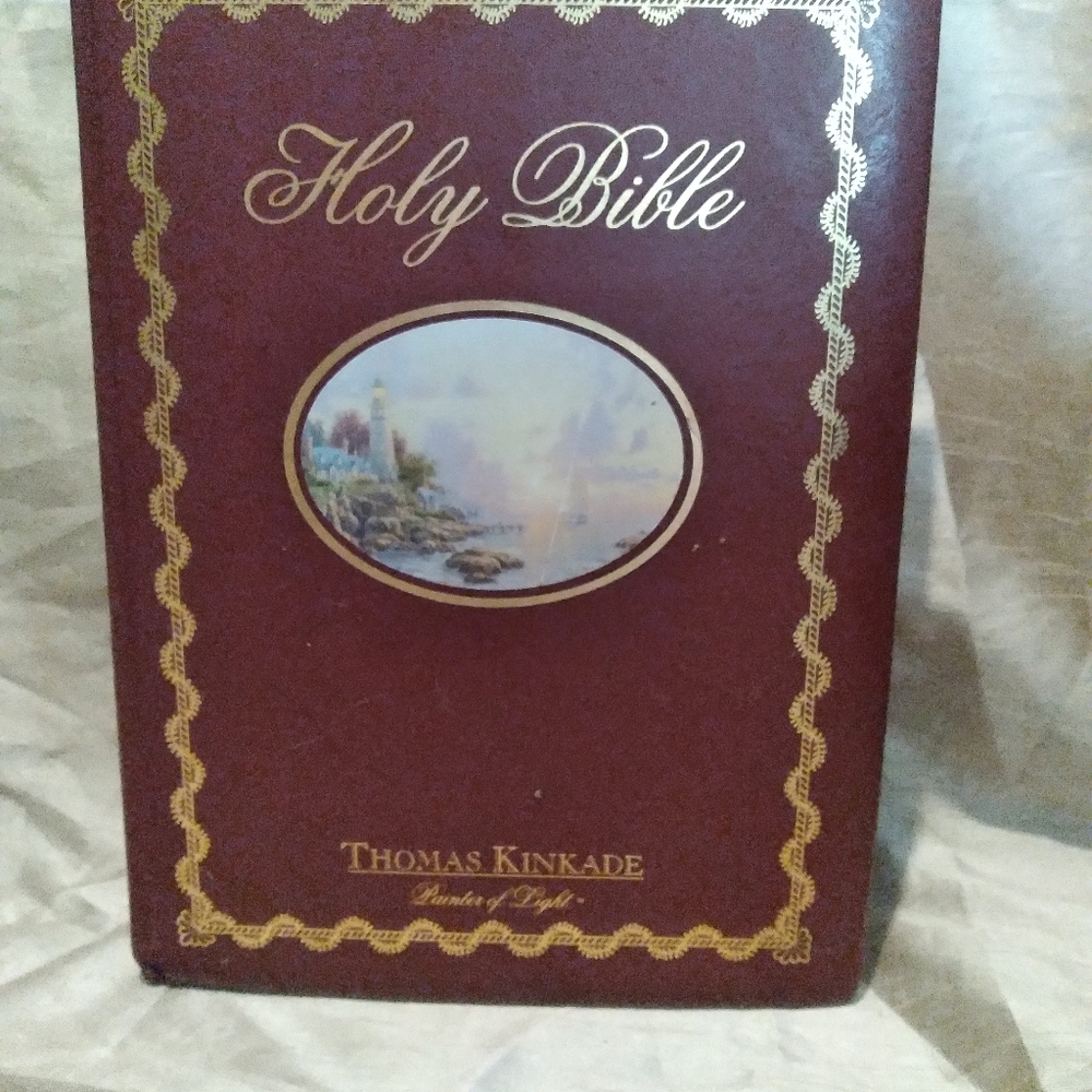 Burgundy Leather-bound Family Holy Bible